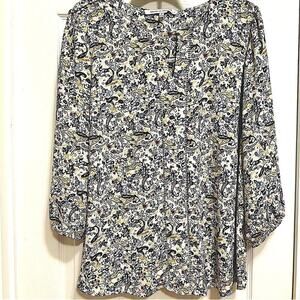 3 for $15 | Collective Concepts Floral Blouse | Size 1X